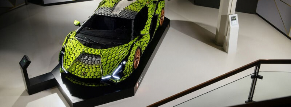 На международной выставке показали Lamborghini Sián FKP 37 2020 из LEGO в масштабе 1:1 