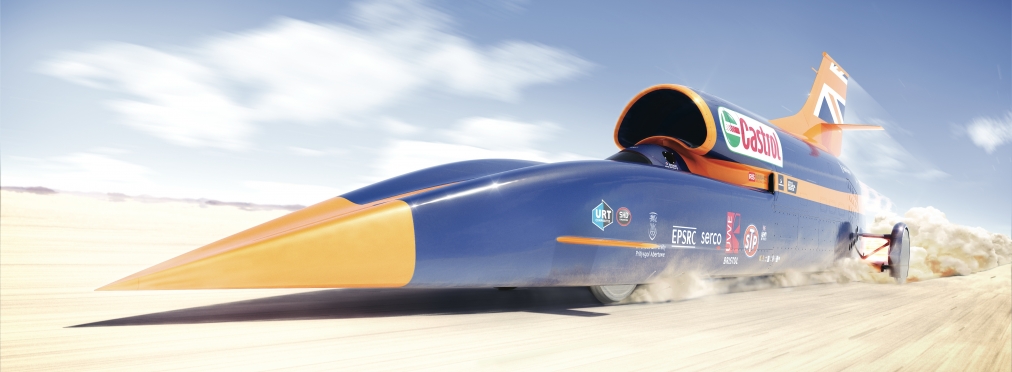 Сверхзвуковой Bloodhound SSC – самый скоростной автомобиль в мире.