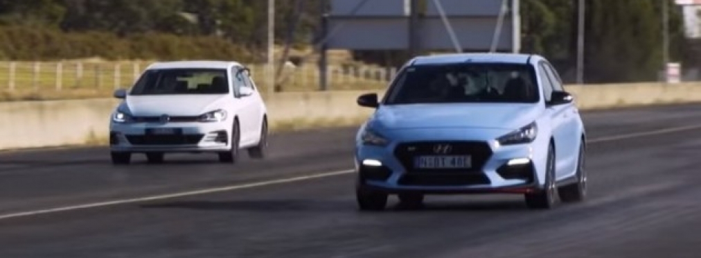 Hyundai i30 N сошелся в гонке против Volkswagen Golf GTI