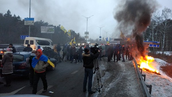 «Главную» трассу Украины всё-таки перекрыли