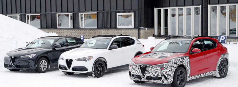 Alfa Romeo Stelvio был замечен во время тестов