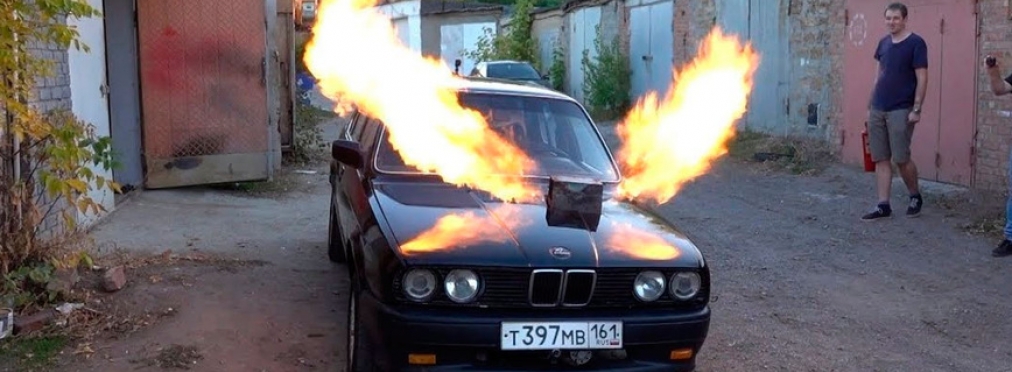 На что способна BMW E30 с двигателем от самолета Миг-23