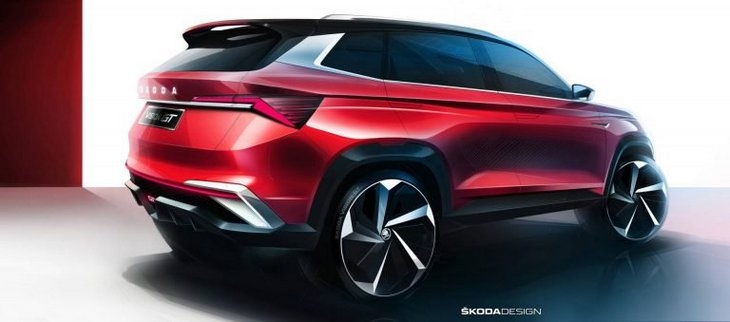 Первые эскизы и подробности нового кроссовера Vision GT от Skoda