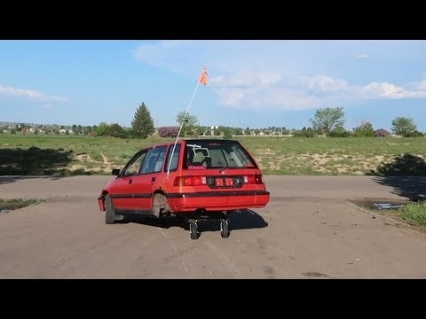 На что способен Honda Civic с колесами от тележки