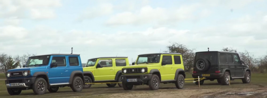 Перетягивание каната: Suzuki Jimny против Гелендвагена