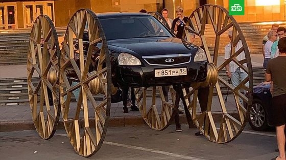 «Беспощадный тюнинг»: из Lada Priora сделали «карету»