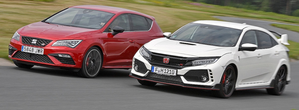 «Тьма против света»: сравнительный тест-драйв Civic Type R vs Leon Cupra 300